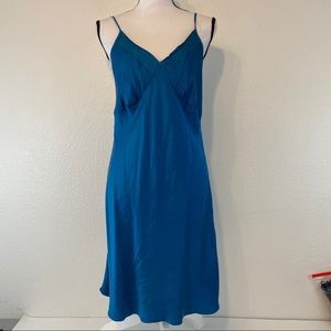 Mystique Intimates Silk Turquoise Dress